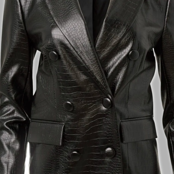 Brand new VENUS size xl Black faux leather jacket - Picture 5 of 10